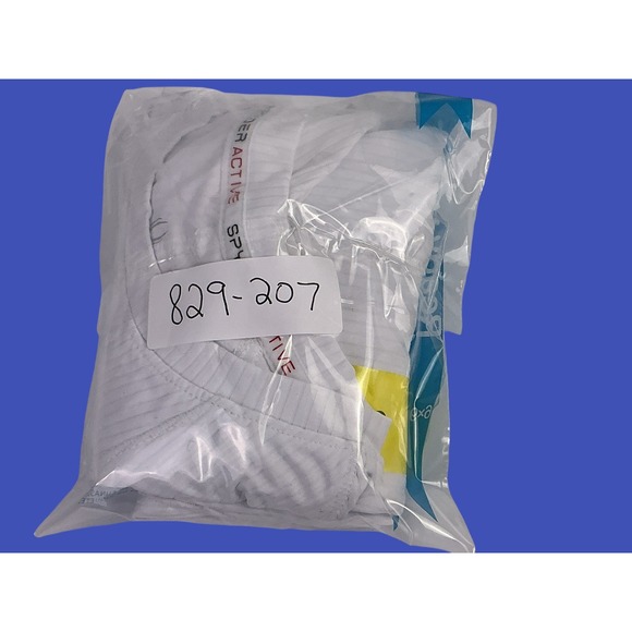 Spyder Active Womens White Ribbed‎ Athletic Short Sleeve Shirt Size S/P - Picture 8 of 8